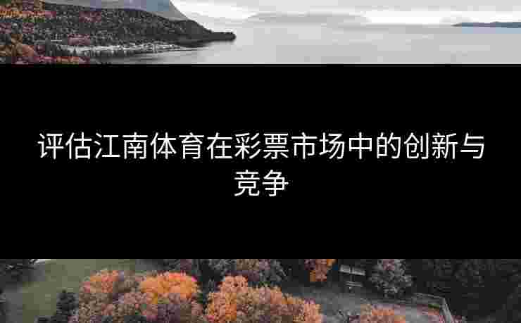 评估江南体育在彩票市场中的创新与竞争